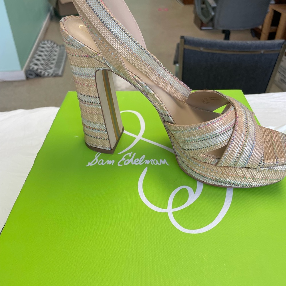 Sam Edelman Tan Strappy Heels
